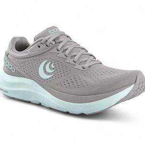 Topo Athletic | Women’s Phantom 3 Running Shoe in Charcoal Gray & Blue | 8